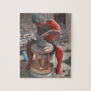 Puzzle Ogre Utilisation de la roue de poterie Petit Imagi