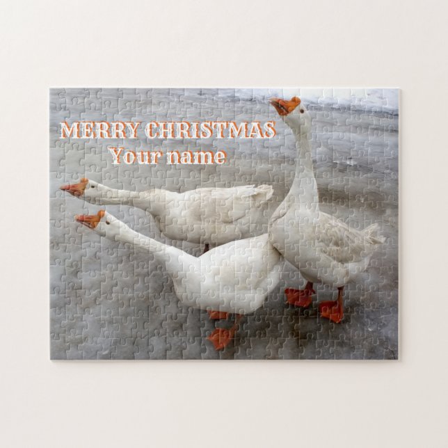 Puzzle Oie blanche   (Horizontal)