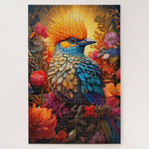Puzzle Oiseau Bleu de Nature Fantaisiste N° 2