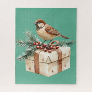 Puzzle Oiseau cadeau de Noël