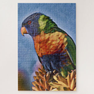 Puzzle Oiseau de perroquet arc-en-ciel