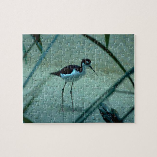 Puzzle Oiseau de sable de plage (Horizontal)