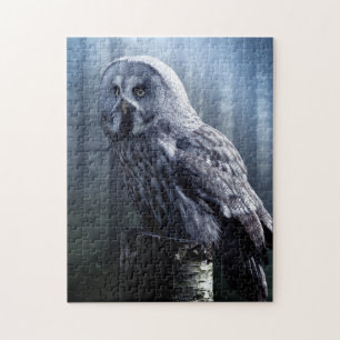 Puzzle Oiseau d'hibou Forêt forestière Nature