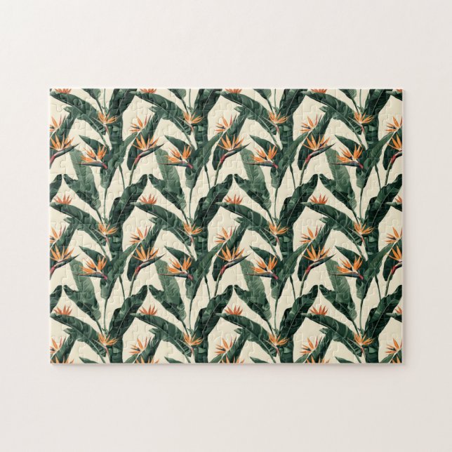 Puzzle Oiseau du Paradis Motif botanique (Horizontal)