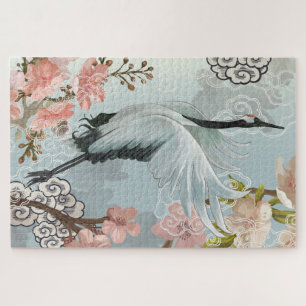 Puzzle Oiseau en vol   Fleurs
