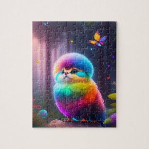 Puzzle Oiseau fantastique coloré dans une Forêt Magique