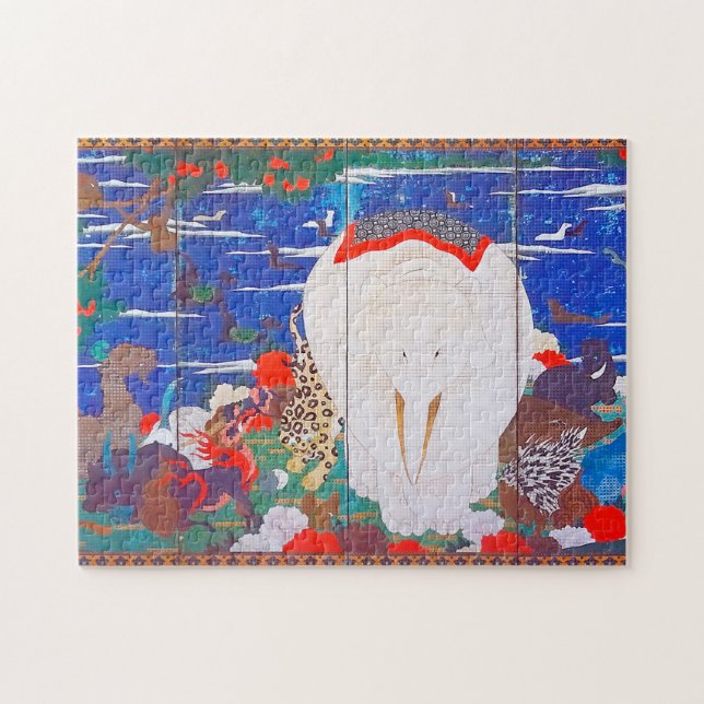 Puzzle Oiseaux, animaux et Plantes floraux(droite)Jakuchu (Horizontal)