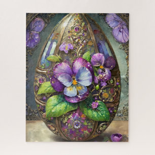 Puzzle Oiseaux en fleurs Pied violets Fleur sauvage Oeuf 