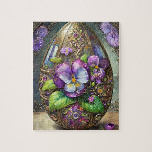 Puzzle Oiseaux en fleurs Pied violets Fleur sauvage Oeuf 