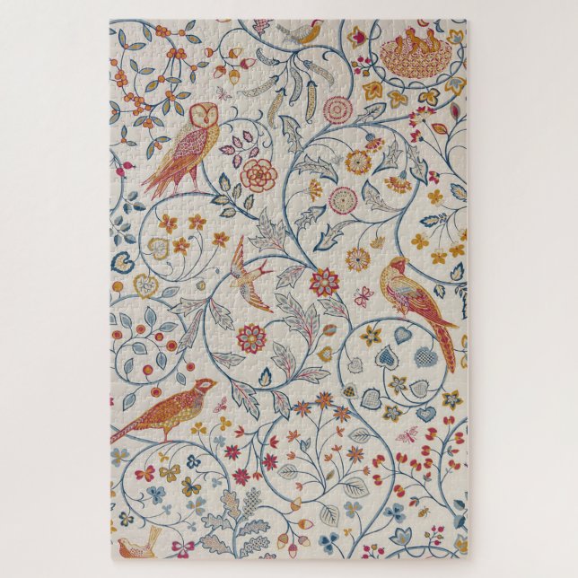 Puzzle Oiseaux et fleurs, William Morris (Vertical)