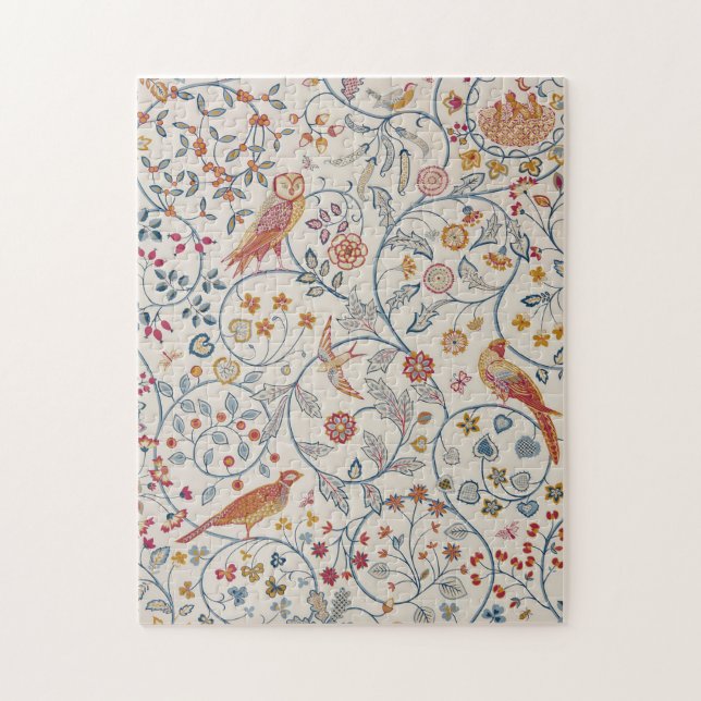 Puzzle Oiseaux et fleurs, William Morris (Vertical)