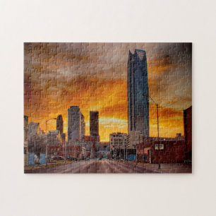 Puzzle Oklahoma Skyline.