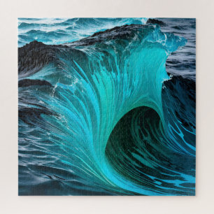 Puzzle "Ola Tiburón" Vague de requin bleu