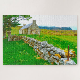 Puzzle Old Irish Cottage Galway Irlande.