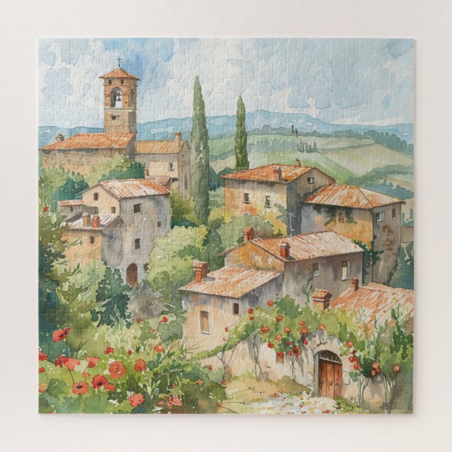 Puzzle Old Italian Village  (Vertical)