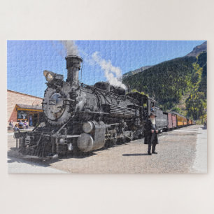 Puzzle Old Timer à Silverton, Colorado, arrêt de train