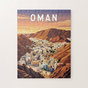 Puzzle Oman Illustration Voyage Art Vintage
