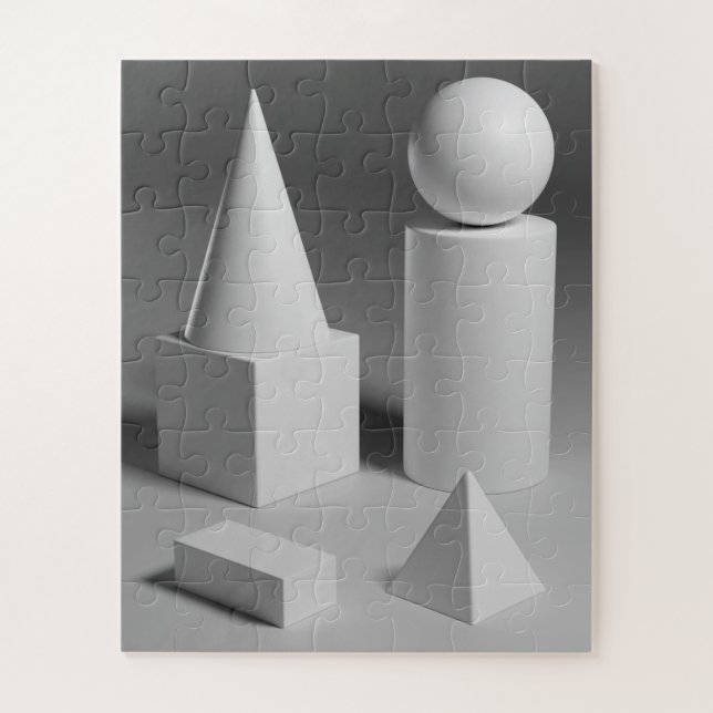 Puzzle Ombrage géométrique des formes (Vertical)