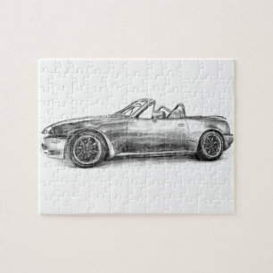 Puzzle Ombre argentée MX5