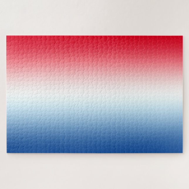 Puzzle Ombre blanc et bleu brillant horizontal (Horizontal)