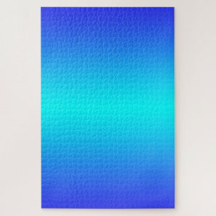 Puzzle Ombre Blue and Turquoise Gradient