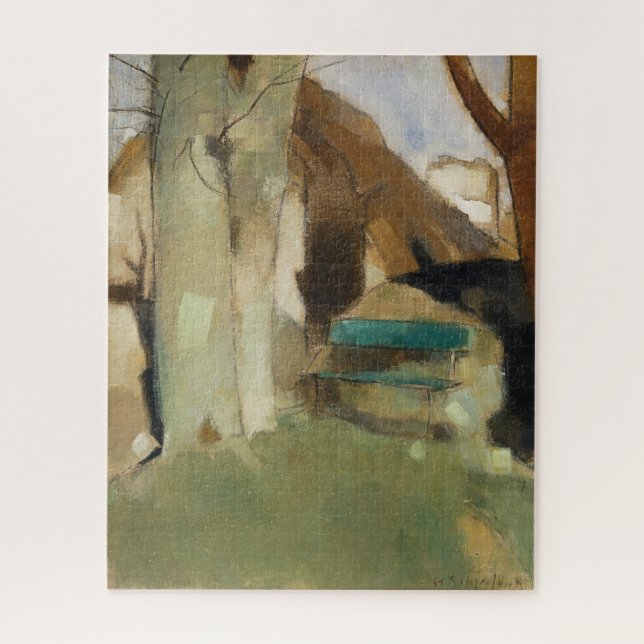 Puzzle Ombre sur le mur, Helene Schjerfbeck (Vertical)