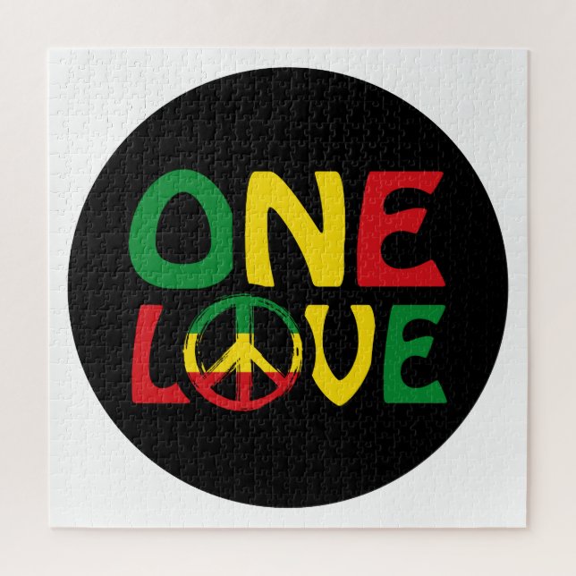 Puzzle One Love, Reggae design (Vertical)