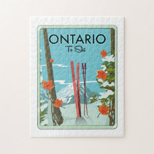 Puzzle Ontario pour skier