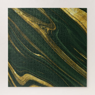 Puzzle Onyx Vert Luxueux : Marbre D'Or.