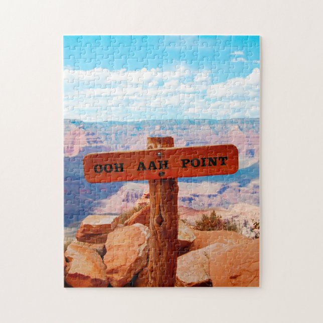 Puzzle Ooh Aah Point Grand Canyon. voeux de Noël (Vertical)
