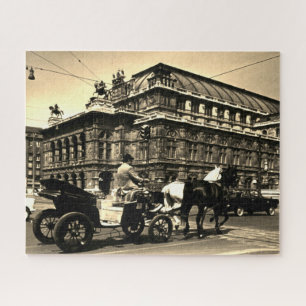 Puzzle Opéra Staatsoper Fiaker Vintage Autriche Vienne