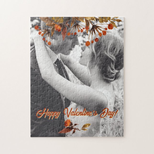 Puzzle Orange Brown Folithe Valentine Ajouter Votre Propr (Vertical)