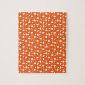 Puzzle Orange de drapeau de lune de Palmetto de la