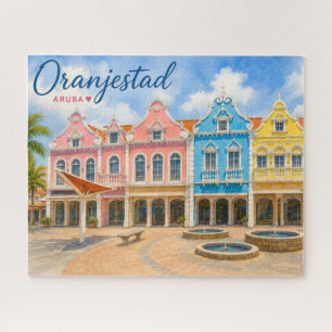 Puzzle Oranjestad Aruba île des Caraïbes Voyage Souvenir