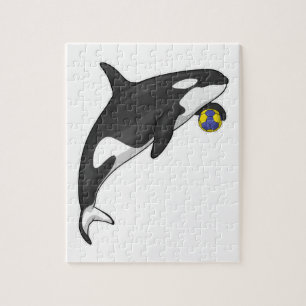 Puzzle Orca Handball player Handball