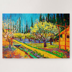 Puzzle Orchard Bordé par Cyprès Vincent Van Gogh