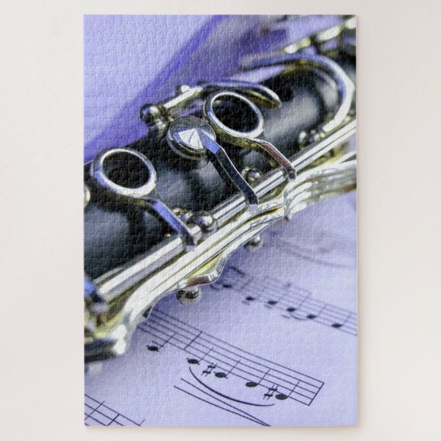 Puzzle Orchestre de musique Clarinet Sheet (Vertical)