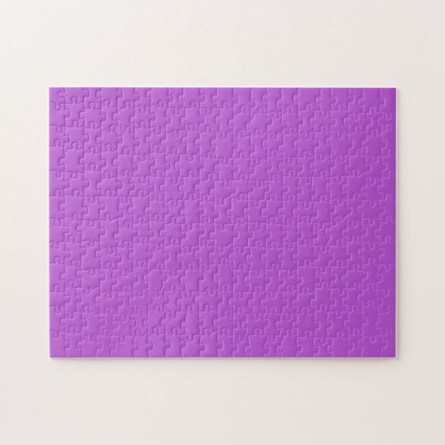 Puzzle Orchidée moyenne couleur solide (Horizontal)