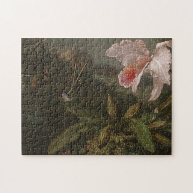 Puzzle Orchidées et colibris de jungle (Horizontal)