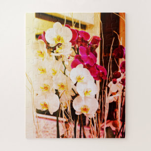 Puzzle Orchidées rouges et blanches
