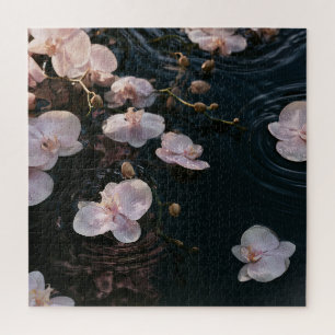 Puzzle Orchidées sur eau calme