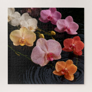 Puzzle Orchidées sur eau calme
