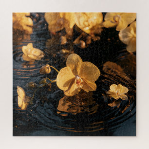 Puzzle Orchidées sur eau calme