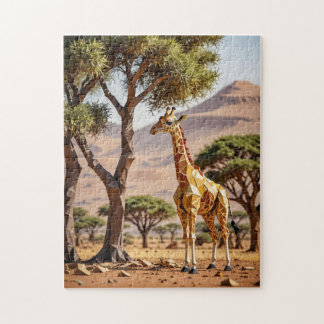 Puzzle Origami Giraffe Safari Thème