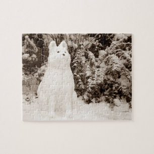Puzzle original drôle akita snowdog