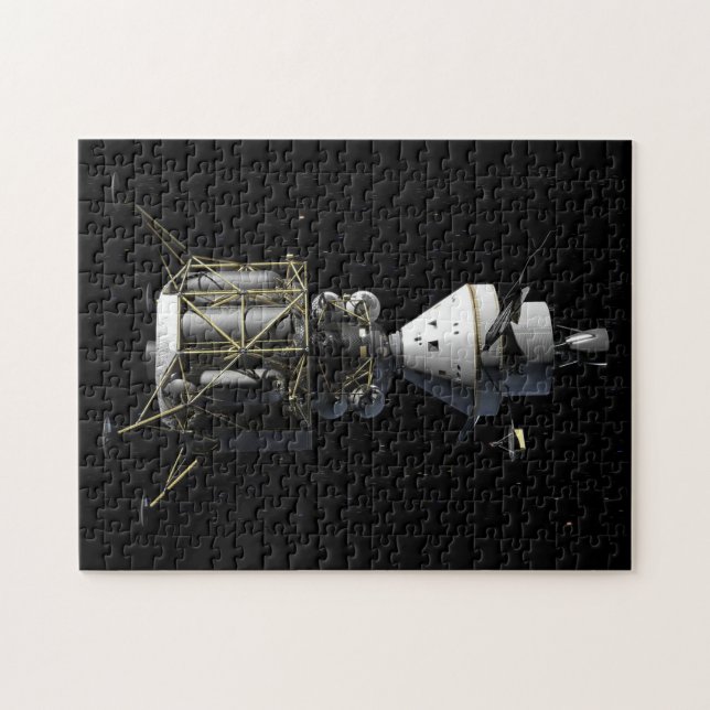 Puzzle Orion Docking Avec Lander Lunaire - Rendu Artiste (Horizontal)