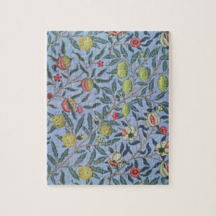 Puzzle Ornement Bleu de Grenade Fruit William Morris