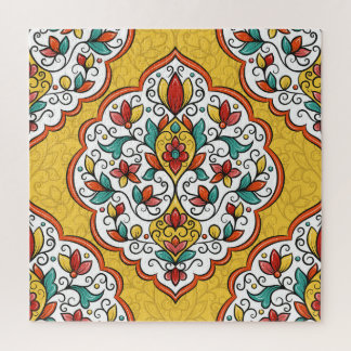 Puzzle Ornement floral : Motifs indiens turcs.