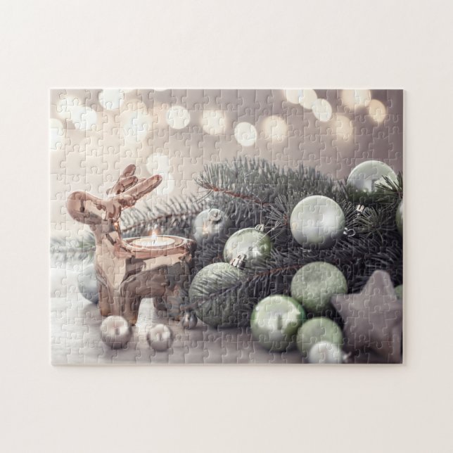 Puzzle Ornements d'arbre de Noël (Horizontal)