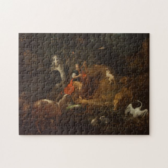 Puzzle Orphée avec des animaux dans un paysage, avant (Horizontal)